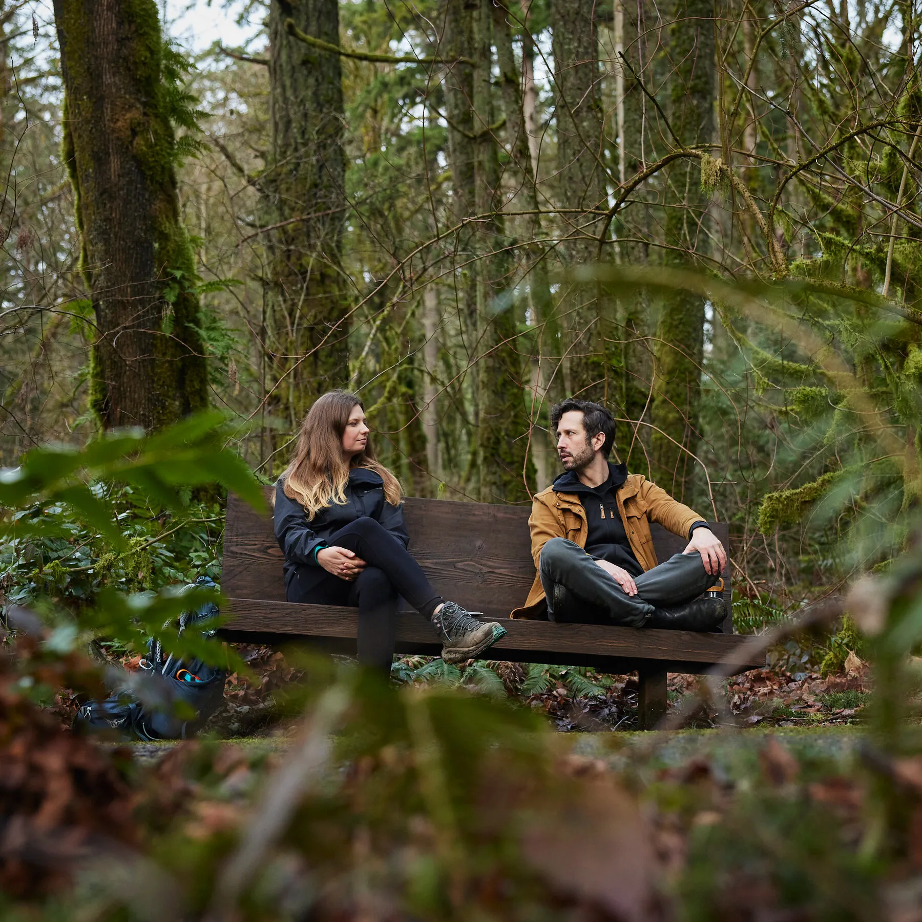 Outdoor therapy session showing hiking for mental health benefits in natural setting