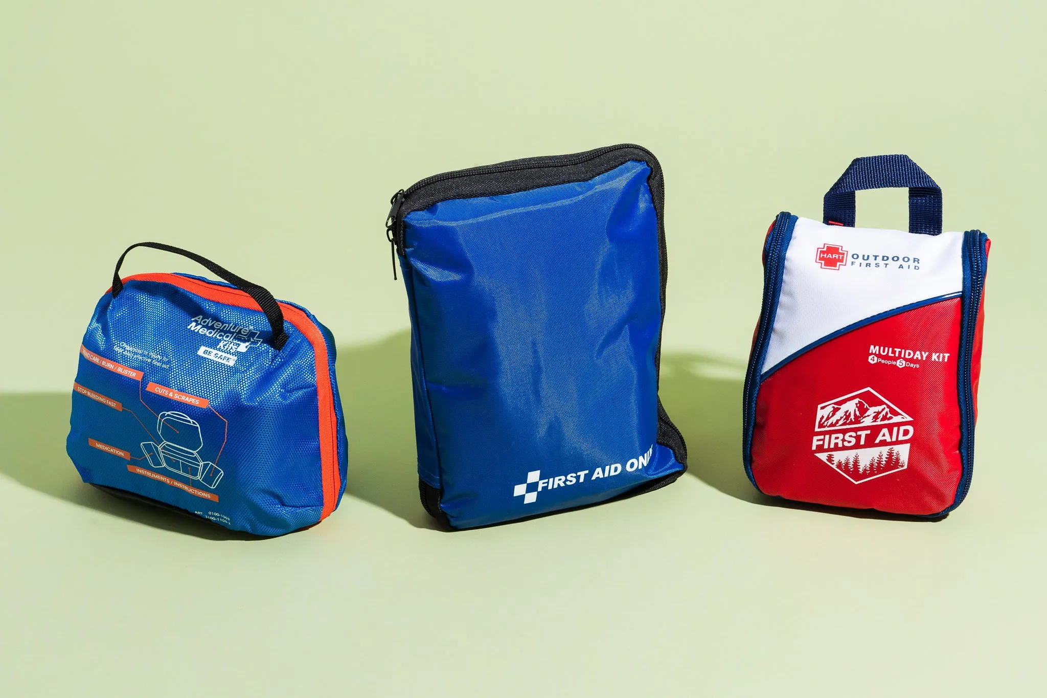 Comparison of top hiking first aid kits including Adventure Medical Kits