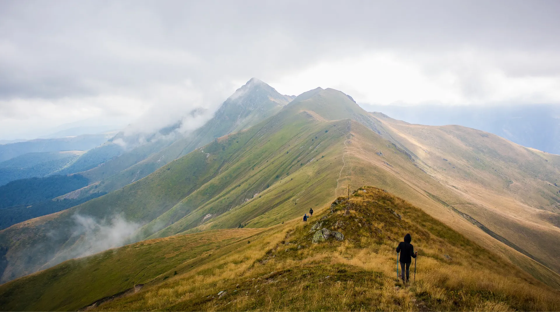 Peaks of the Balkans trail crossing remote mountain terrain