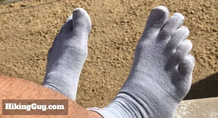 Proper hiking sock layering system for blister prevention