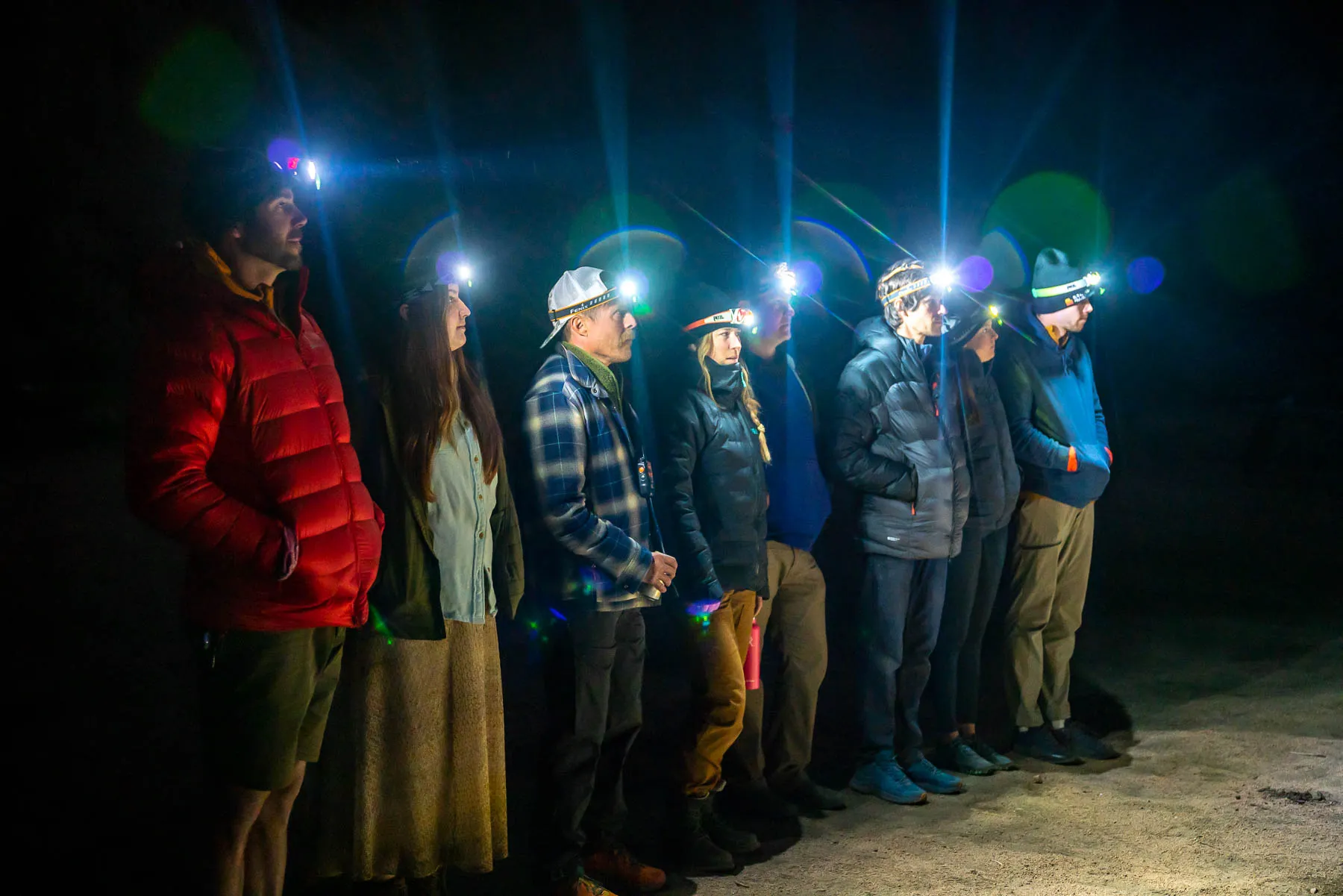 Professional headlamps for night hiking safety equipment