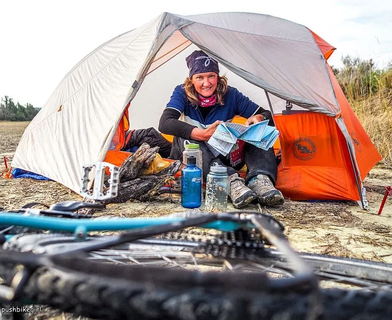 Big Agnes Copper Spur HV UL1 set up during wild camping in Spanish countryside