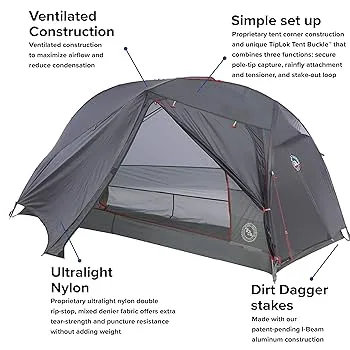 Step by step ultralight tent setup demonstration