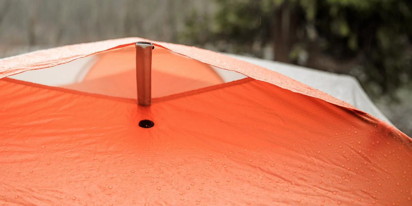 Testing waterproof coating on tent fabric