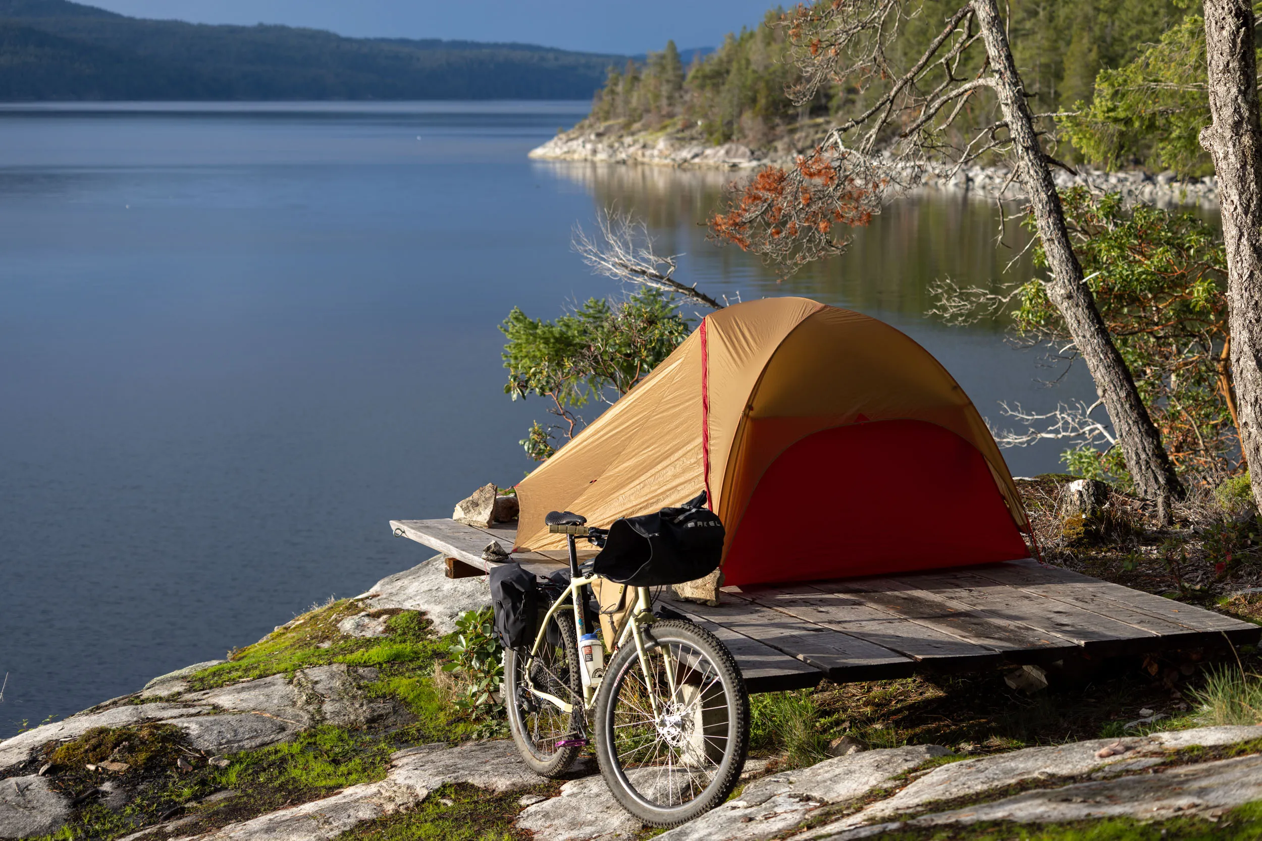 Professional 3 season tent 1 person setup demonstration in wilderness setting