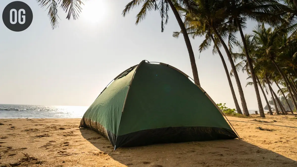 3 season tent camping setup in moderate temperature conditions