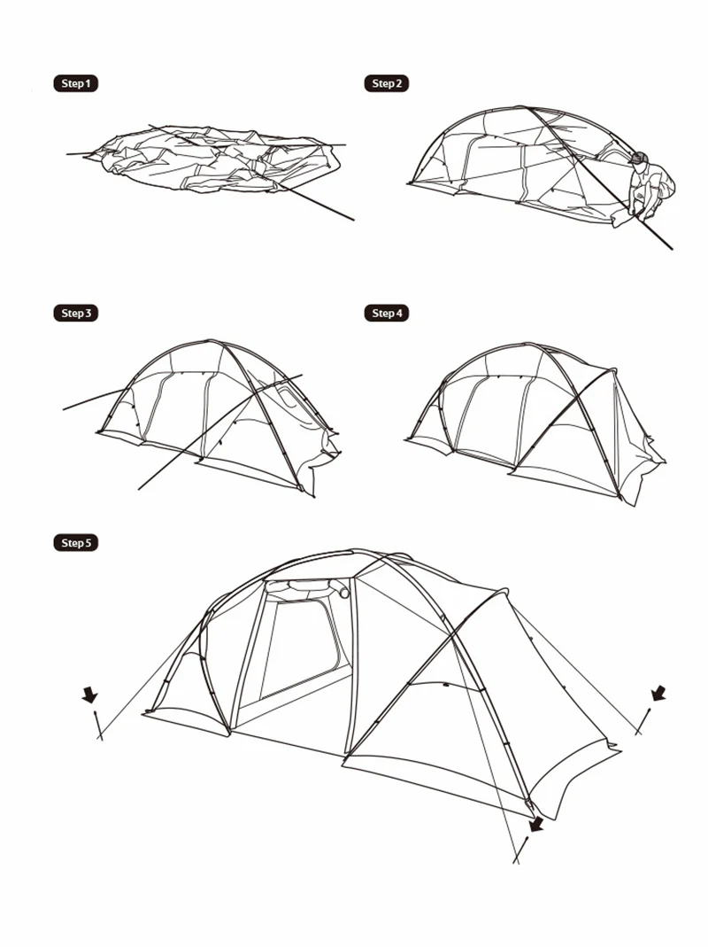 Naturehike Hot Tent setup process