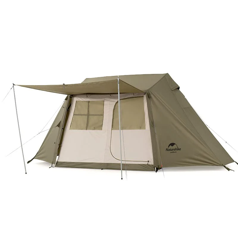 Naturehike 4 Person Tent setup in mountain camping environment