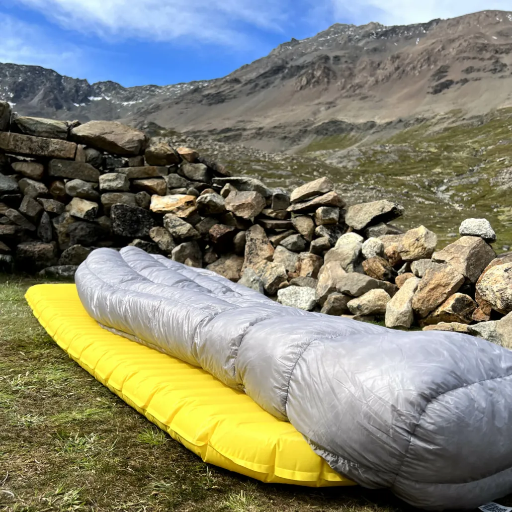 Therm-a-Rest NeoAir XLite camping pad in use