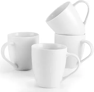 Mfacoy White Coffee Mugs Set