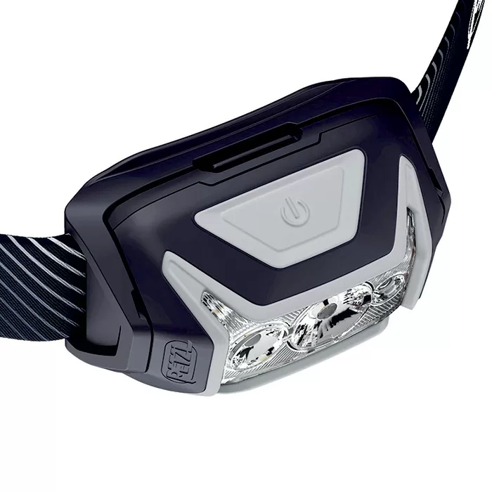 Petzl Actik Core rechargeable battery system and charging port