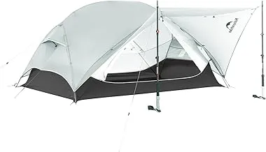 Naturehike tent with vestibule showing proper setup configuration