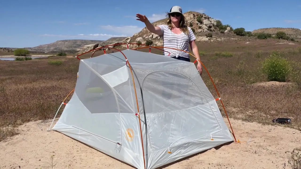 Big Agnes Salt Creek SL2 tent in mountain environment