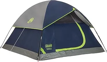 Coleman Sundome camping tent setup in outdoor setting