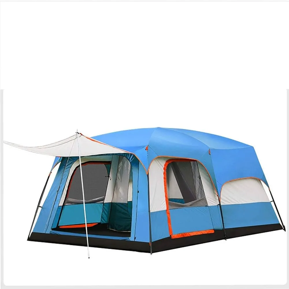 2 bedroom tent with living room family camping setup