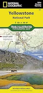 Yellowstone National Park map showing motels locations