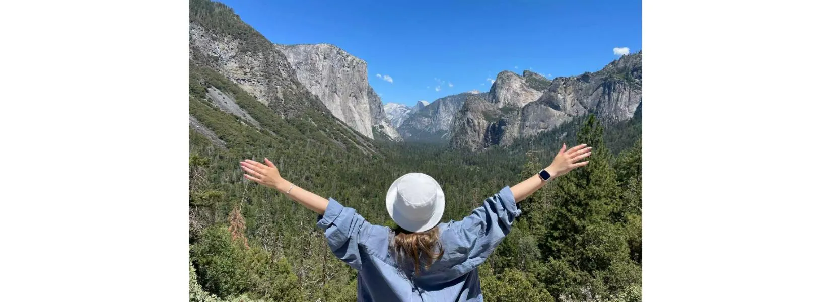Yosemite Tunnel View showing El Capitan and Half Dome