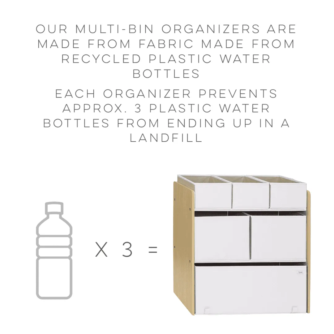 3 Sprouts Recycled Multi Bin organization system showing different bin sizes and arrangements