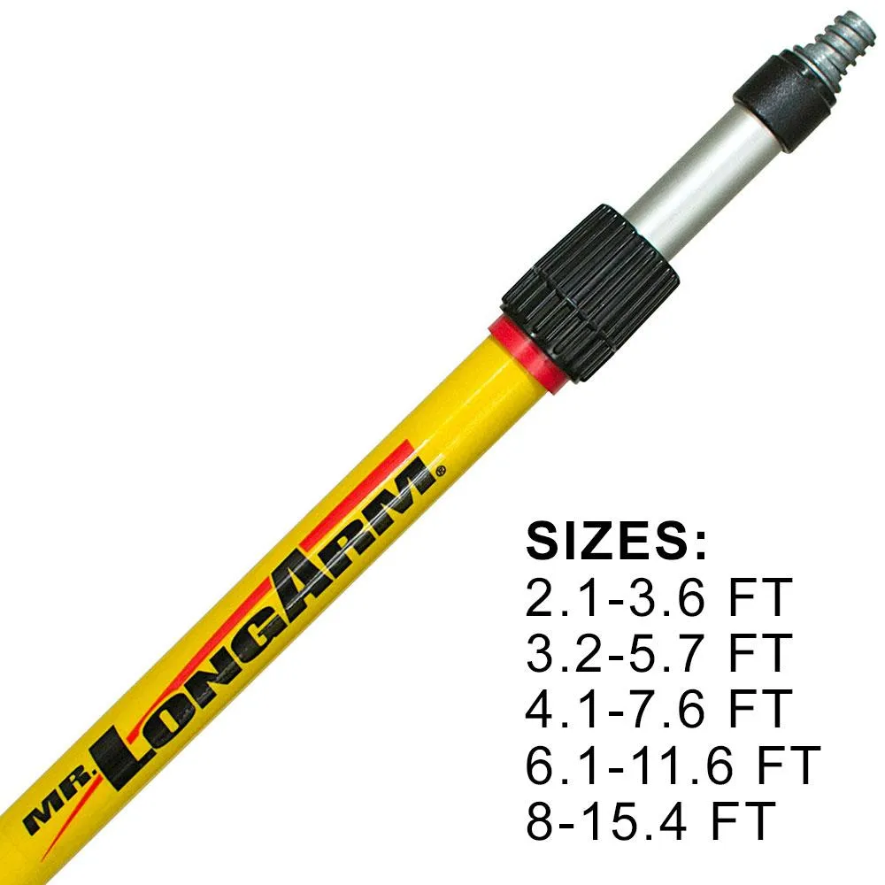 Mr. LongArm Alumiglass heavy duty extension poles showing professional quality aluminum construction