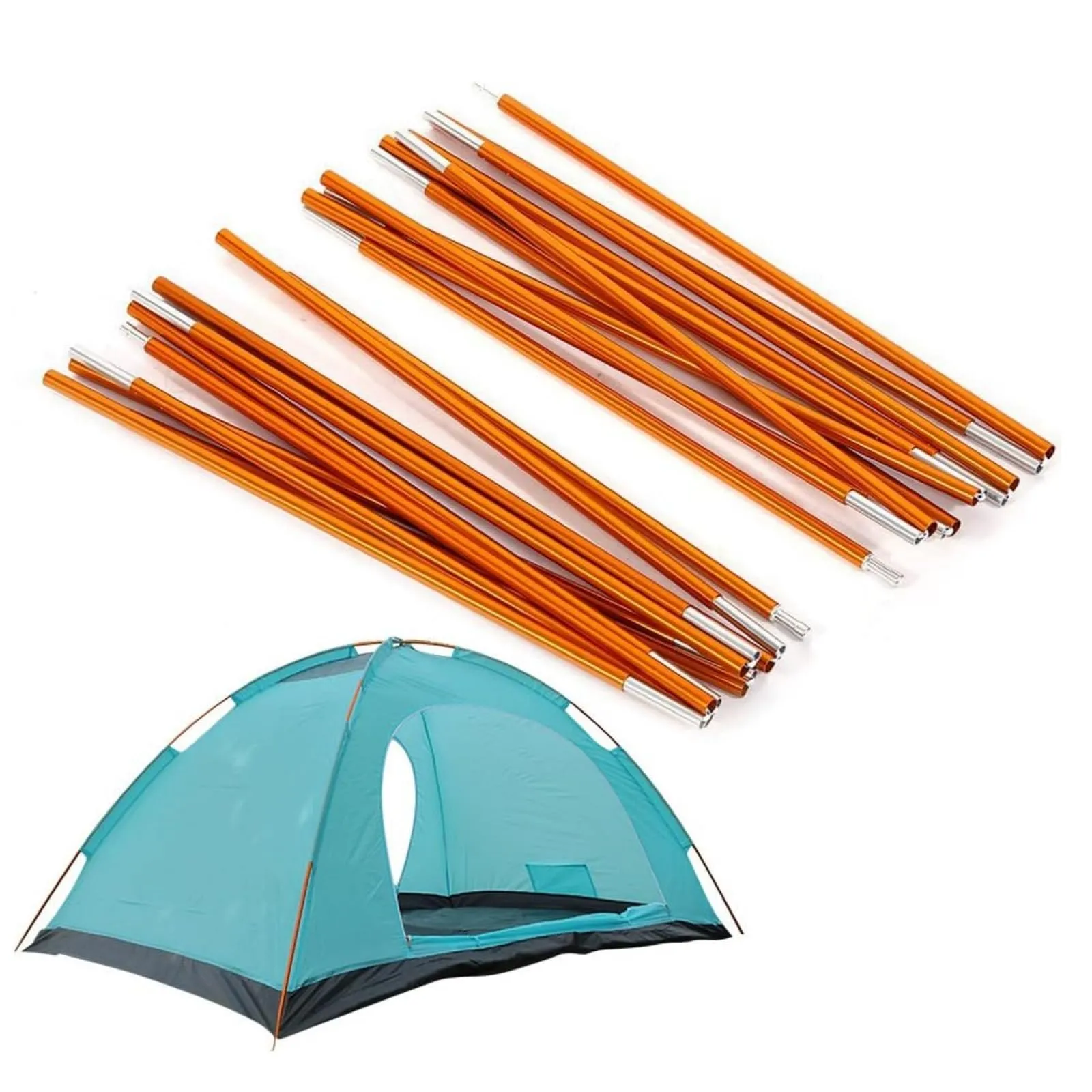 Aluminum tent pole maintenance and care kit