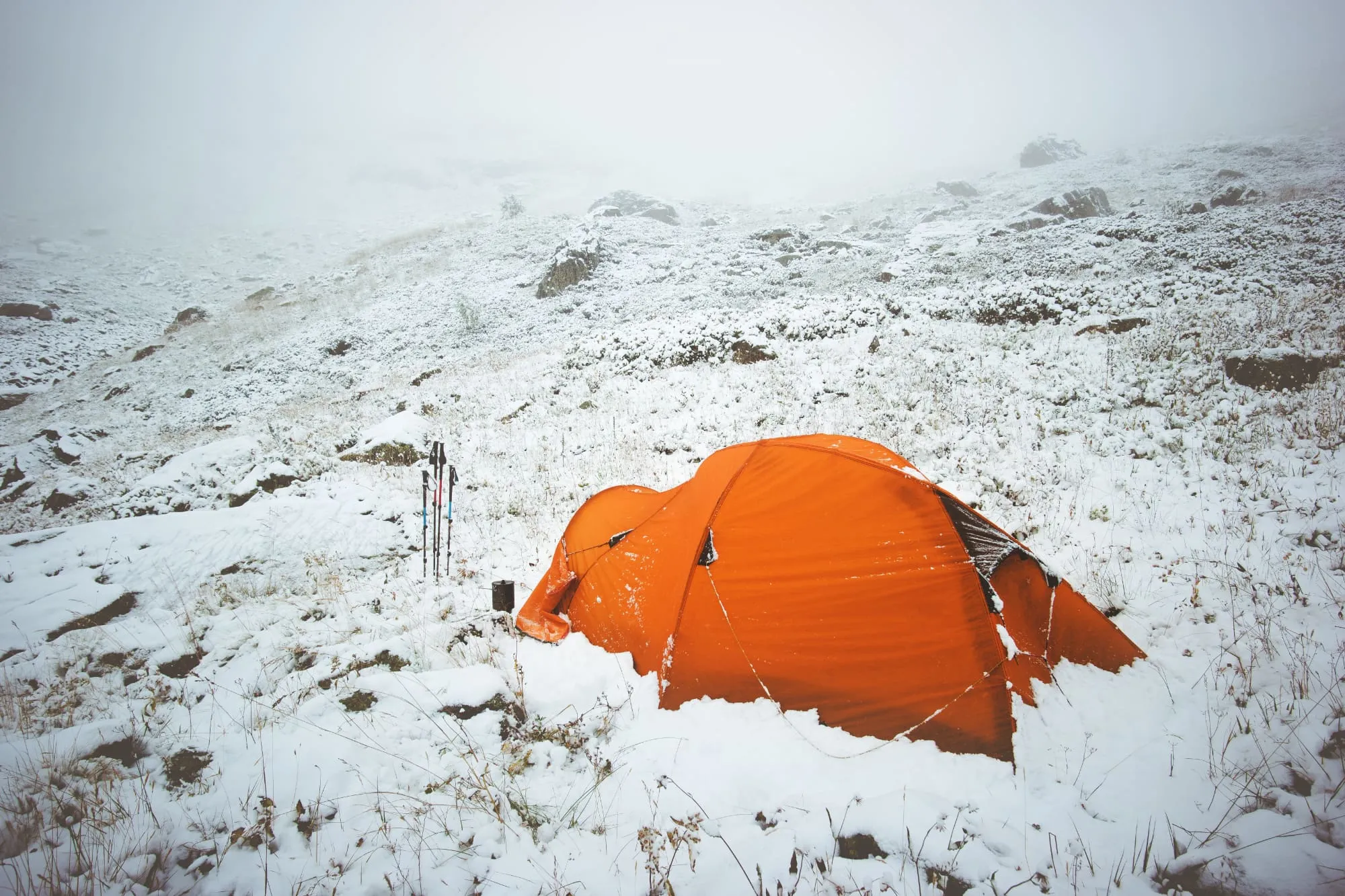 Winter tent camping tips for staying warm