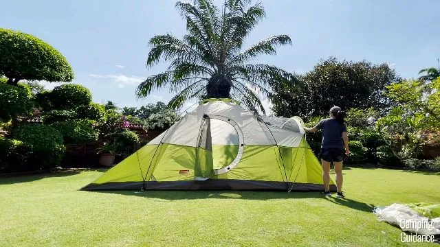 Coleman Montana tent 6 person pole system and setup details