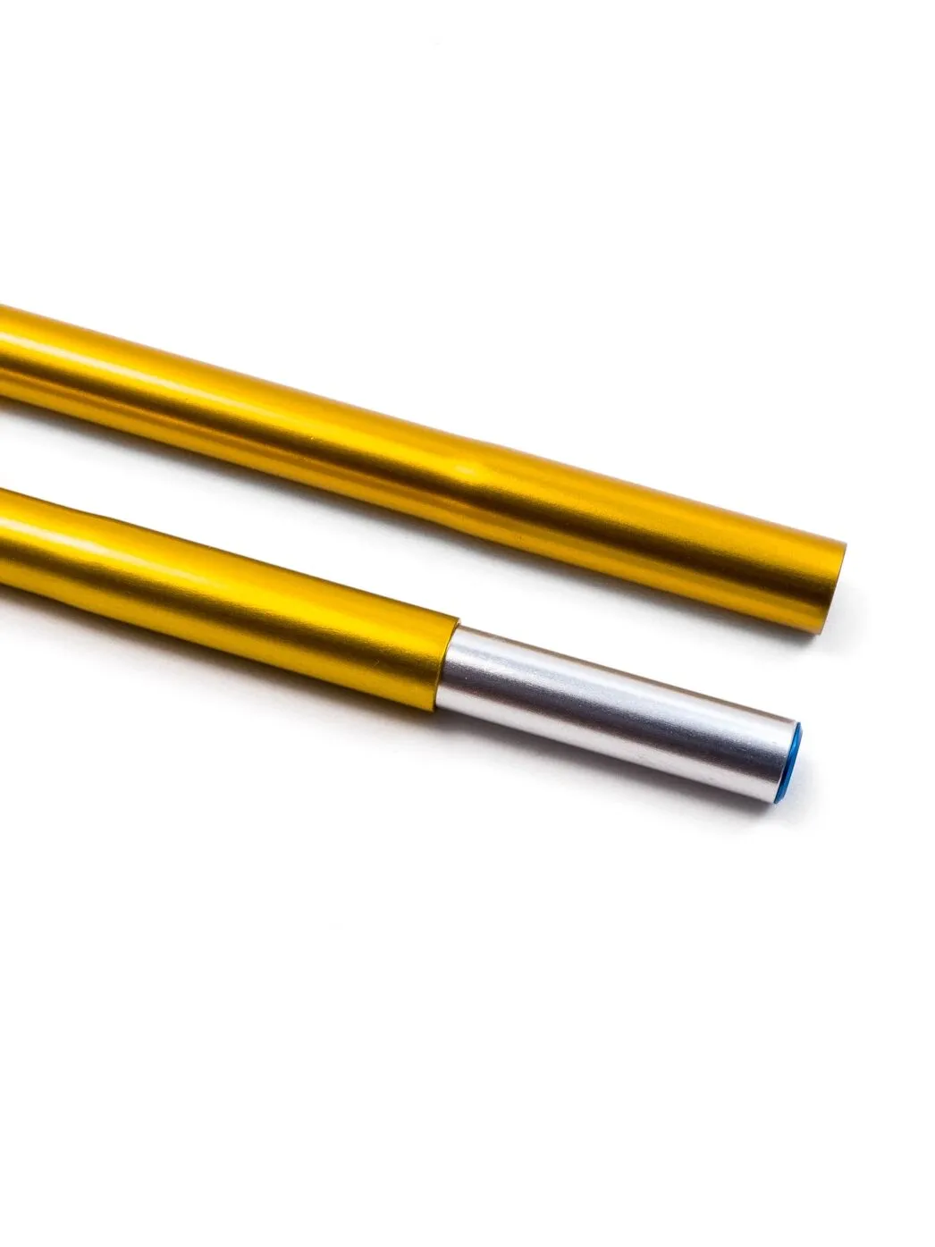 DAC Featherlite tent pole sections showing the precision engineering and connection details