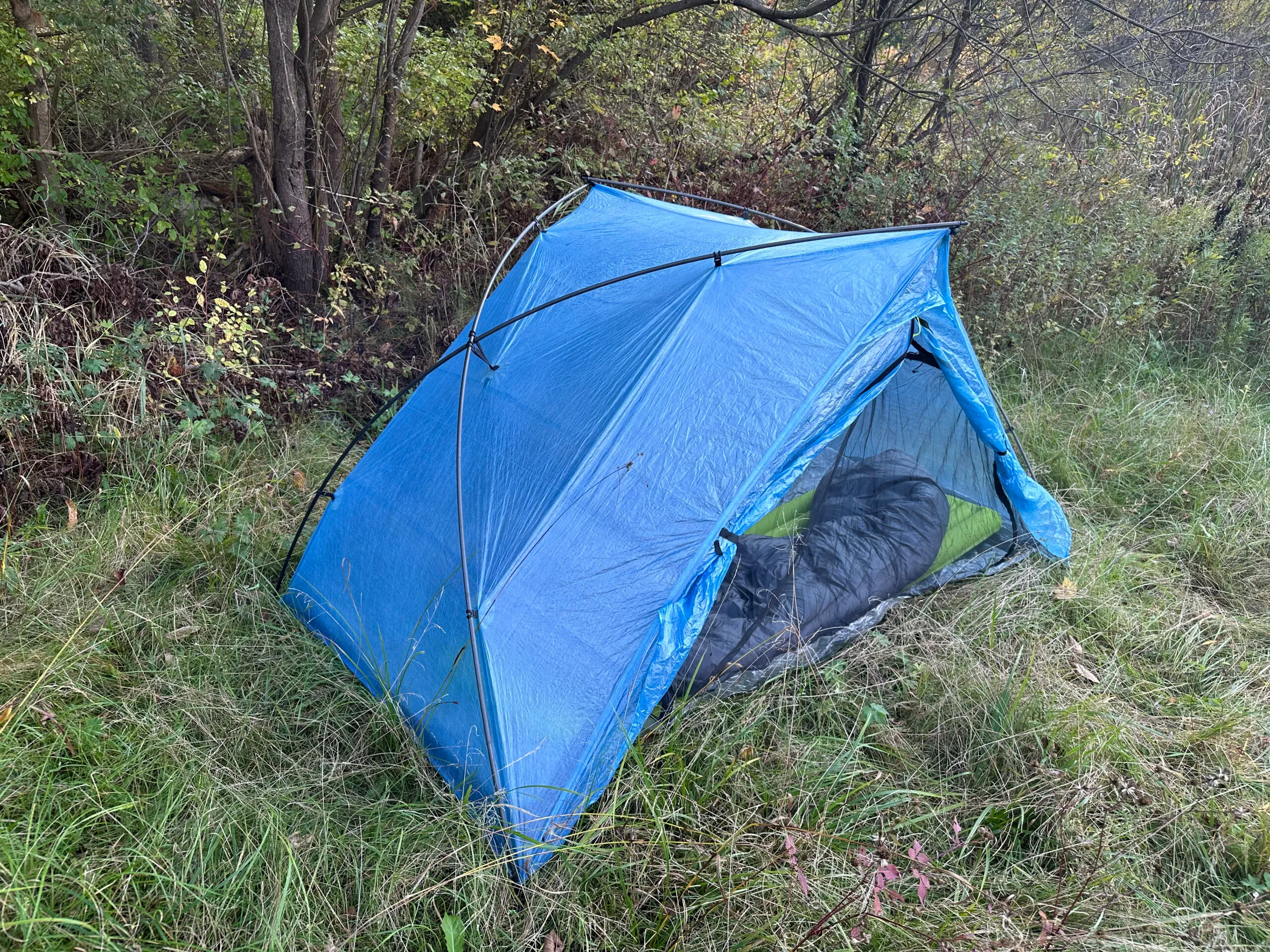 Zpacks Free Zip 2P tent in mountain alpine setting during field testing