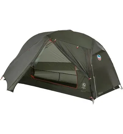 Big Agnes Copper Spur UL1 ultralight tent pitched in alpine environment