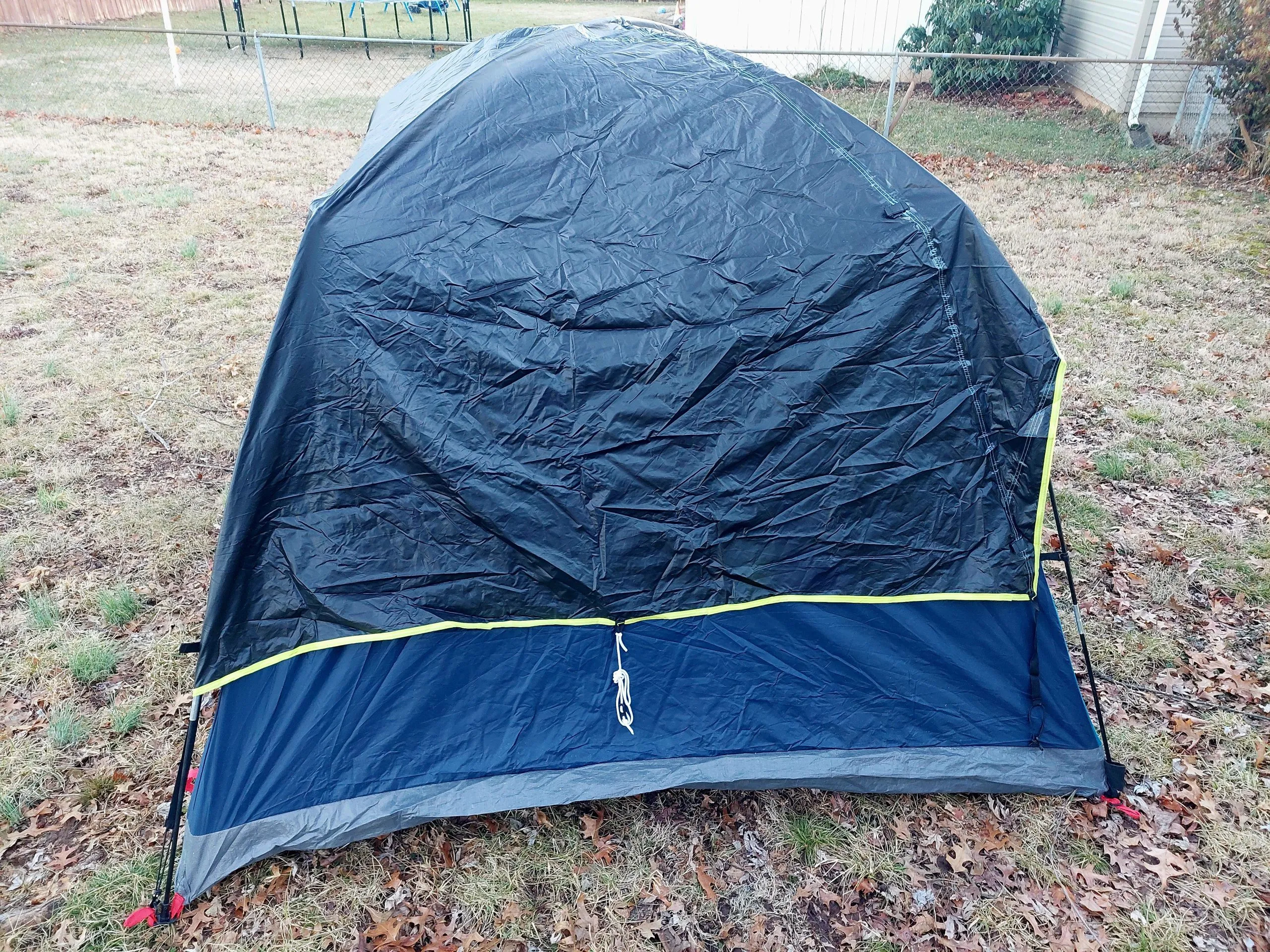 Tent seam sealing process demonstration