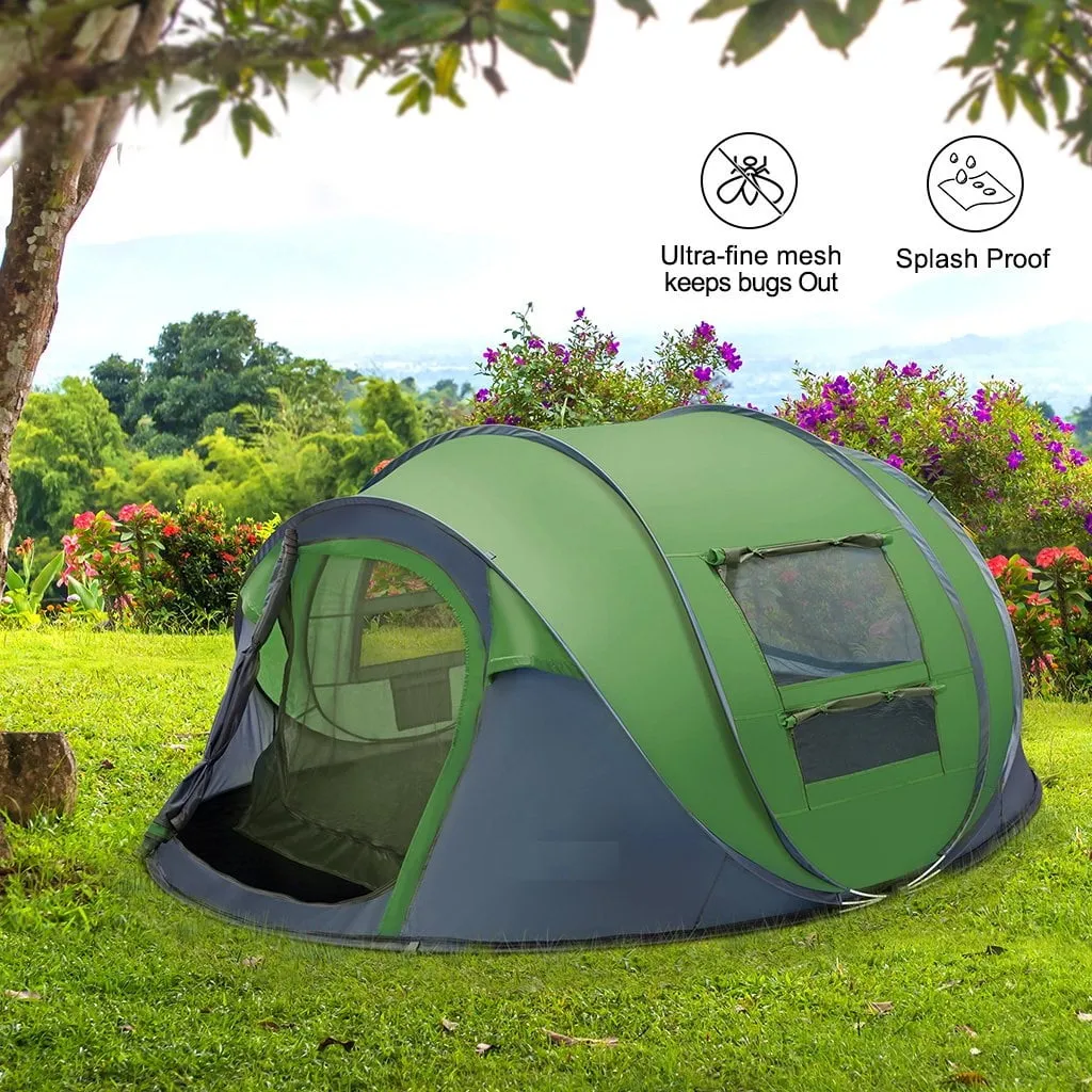 4 person instant family tent automatic setup outdoor camping
