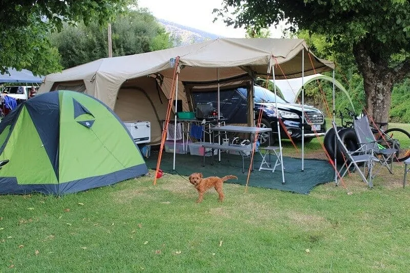 Step-by-step instant tent setup guide showing proper camping setup techniques