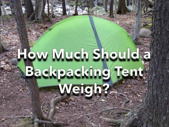Backpacking tent weight comparison guide