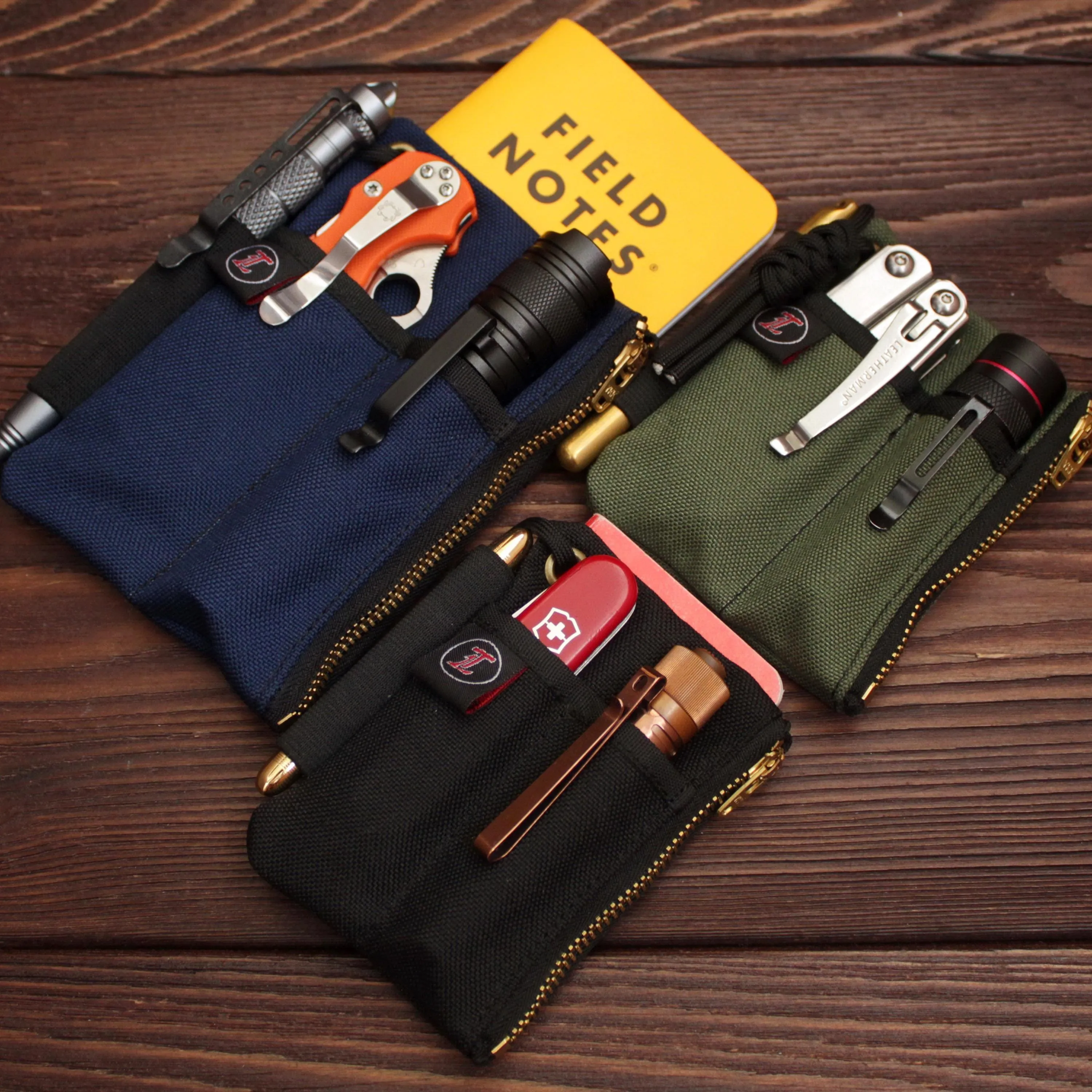 Premium EDC Pocket Organizer Pouch showing multiple compartments