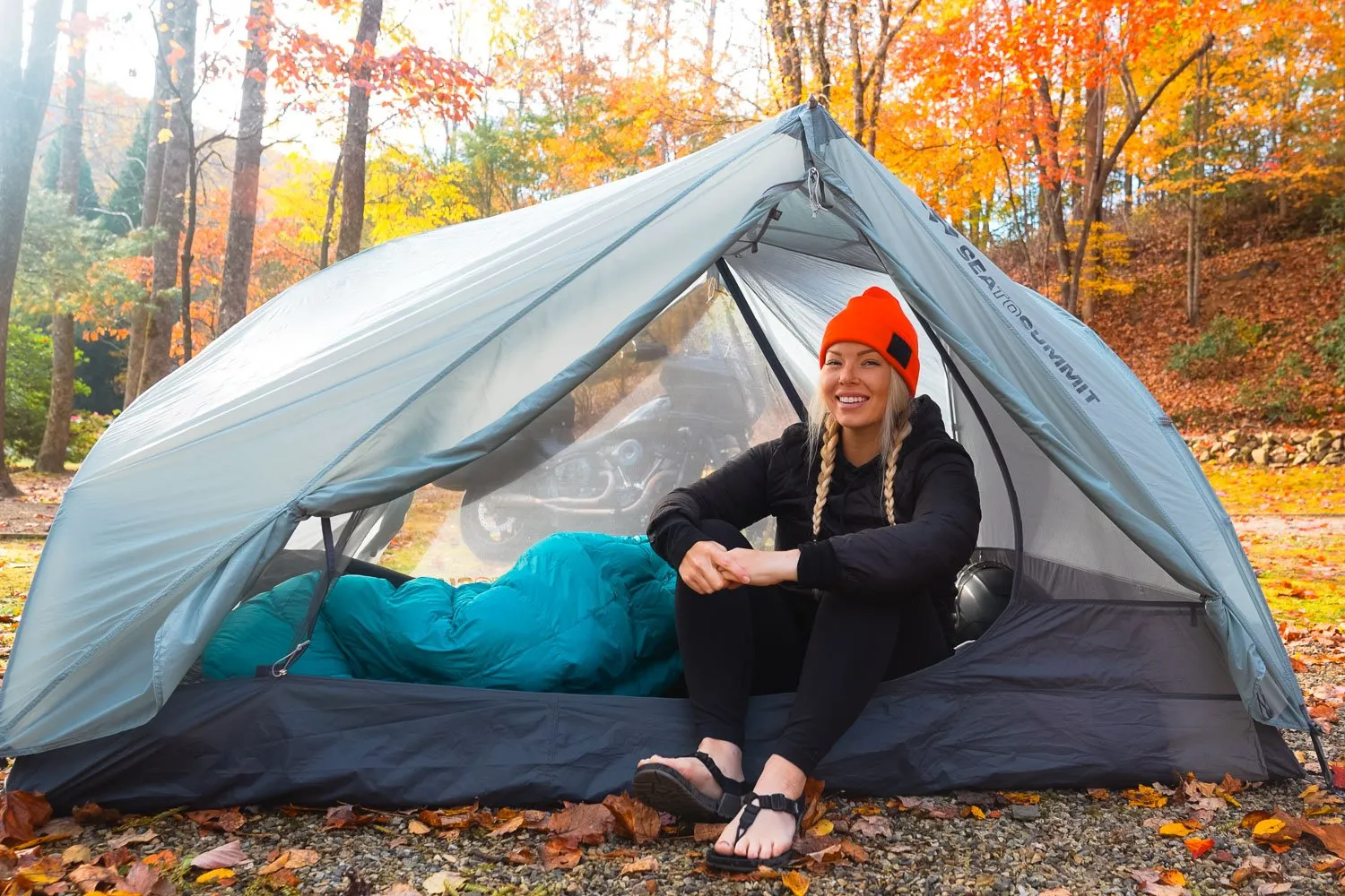 Telos tent packed for travel