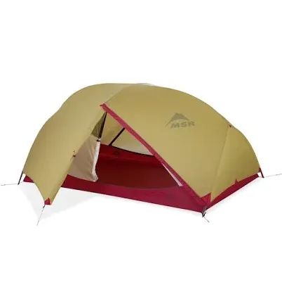 MSR Hubba Hubba tent representing reliable polyester construction