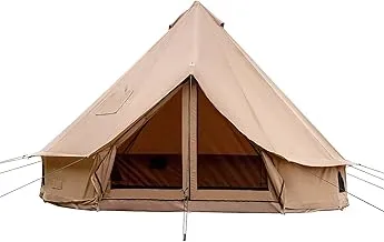 Canvas tent fabric showing traditional waterproof construction