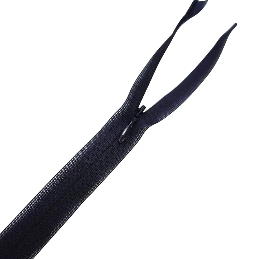 YKK Nylon Concealed Zip showing different sizes and colors