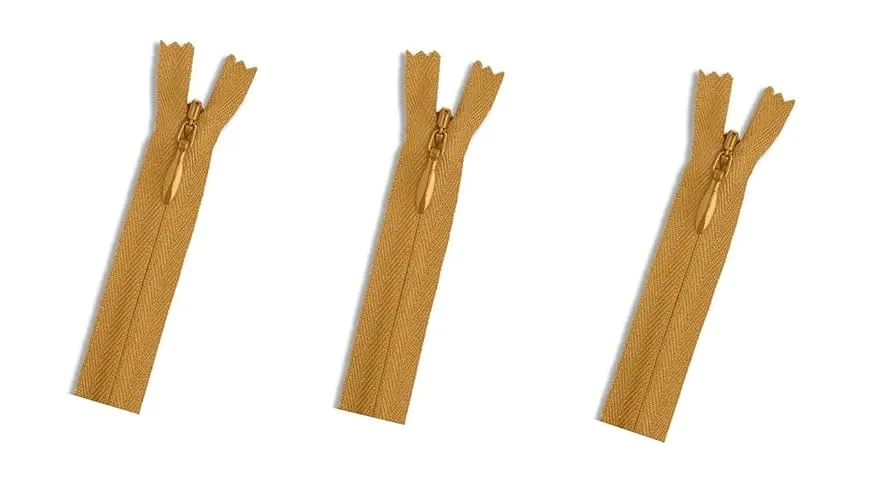 Professional YKK conceal zipper installation showing proper technique