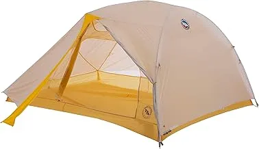 Ultralight 3-person backpacking tent showcasing space efficiency