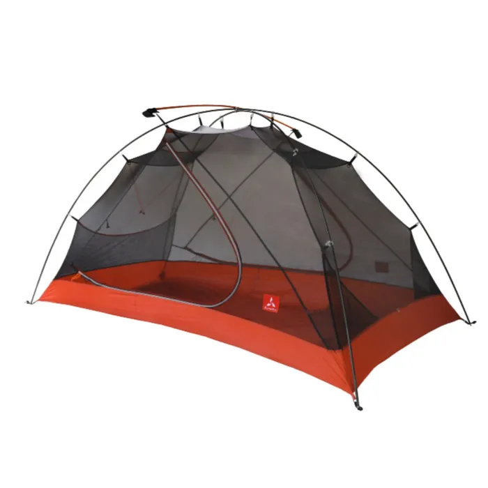 SlingFin Portal 2 tent showing weatherproof design and spacious interior setup in mountain environment