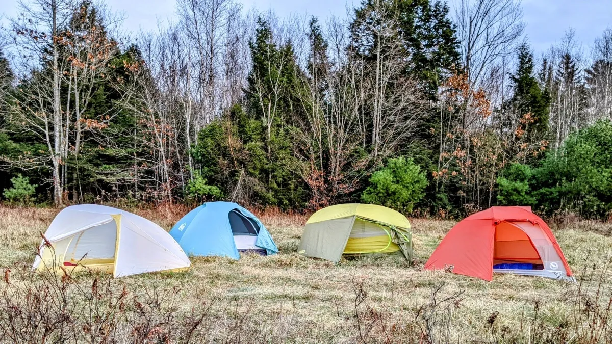 Best backpacking tents 2025 comparison chart showing top models
