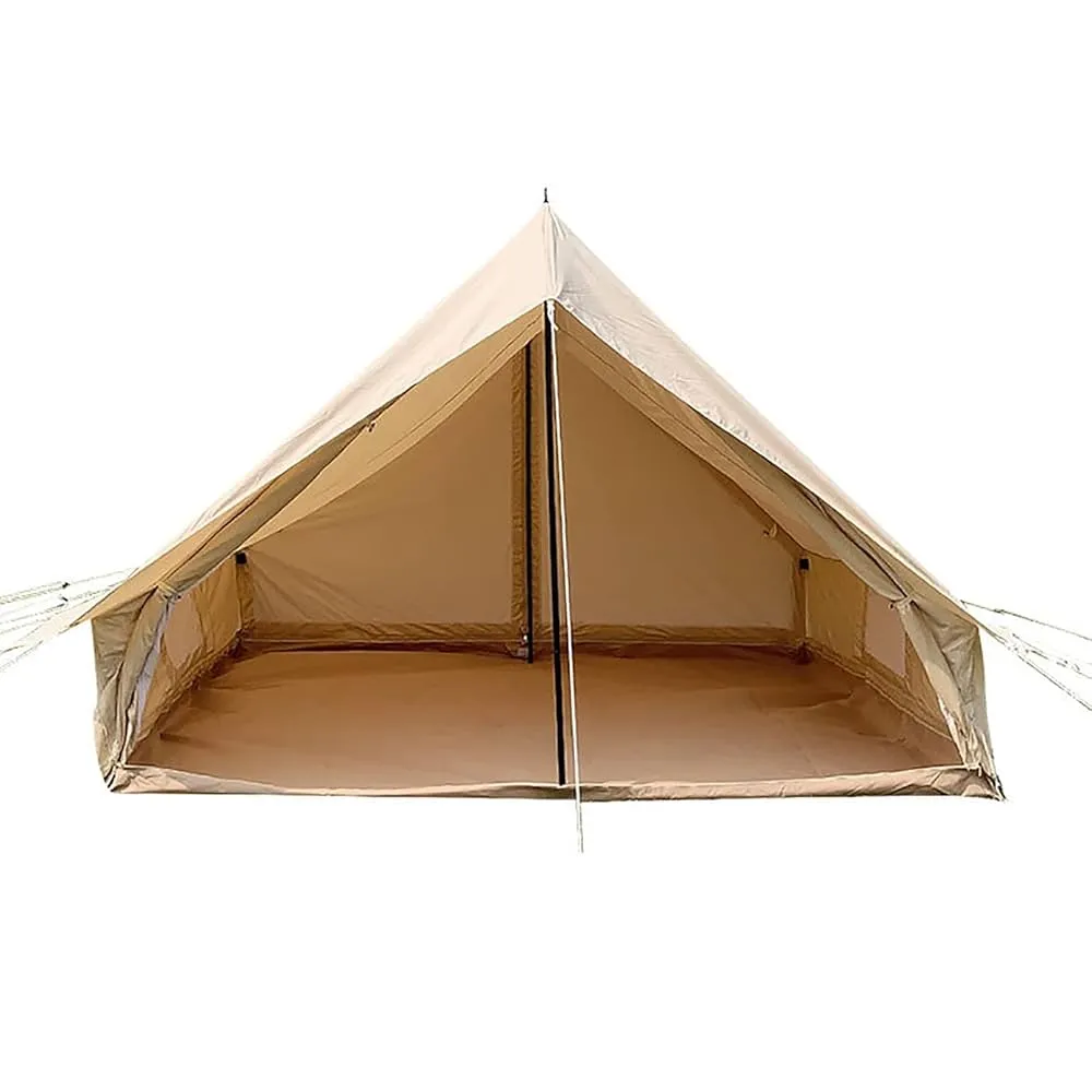 Large canvas wall tent with stove jack for four seasons camping