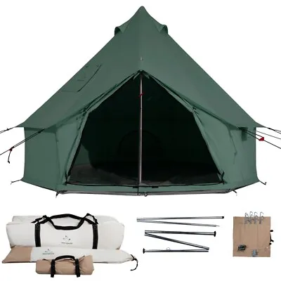 Cotton Canvas Bell Tent with removable floor