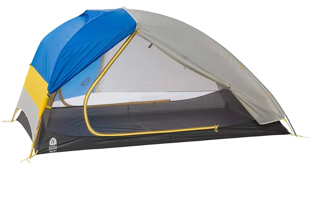 Sierra Designs Meteor Lite ultralight 2-person tent with stargazer rain fly feature