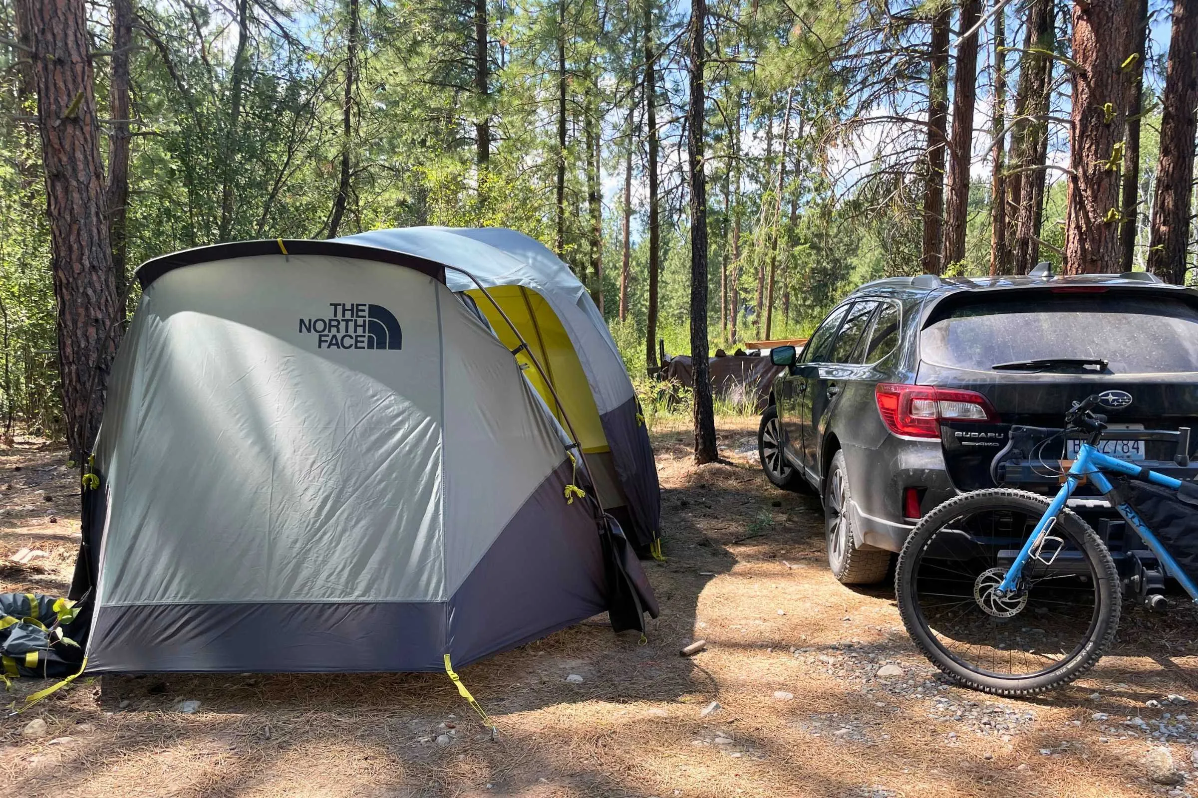 The North Face Wawona camping tent demonstrating features of top tent brands