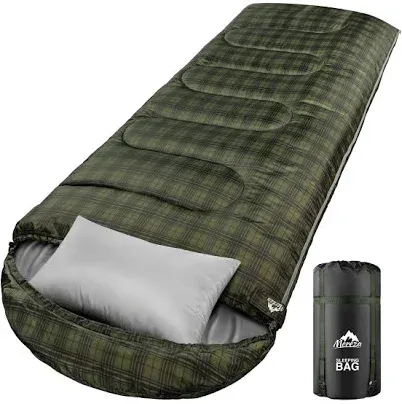 MEREZA 0 degree winter sleeping bag for cold weather camping