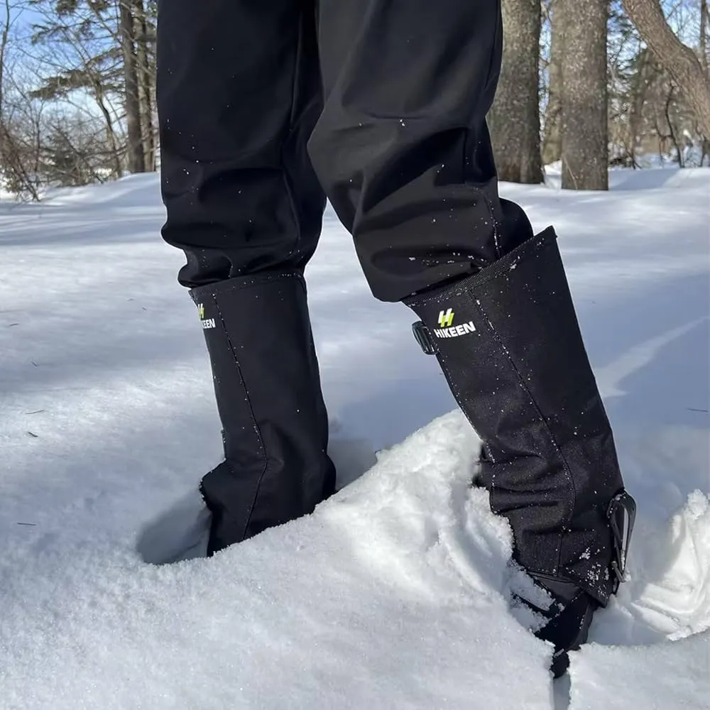 Proper and improper snow gaiter installation comparison