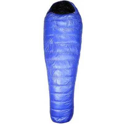 Western Mountaineering UltraLite sleeping bag showing lightweight construction for 4 season use