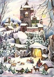 Winter Castle German Advent Calendar